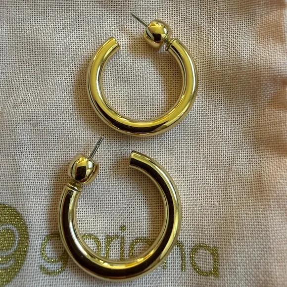 Gorjana 14K Gold Plated Hoop Earrings - Picture 3 of 3